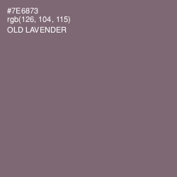 #7E6873 - Old Lavender Color Image
